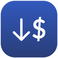 reduce spend icon